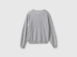 Relaxed fit pure Merino wool sweater