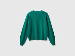 Relaxed fit pure Merino wool sweater