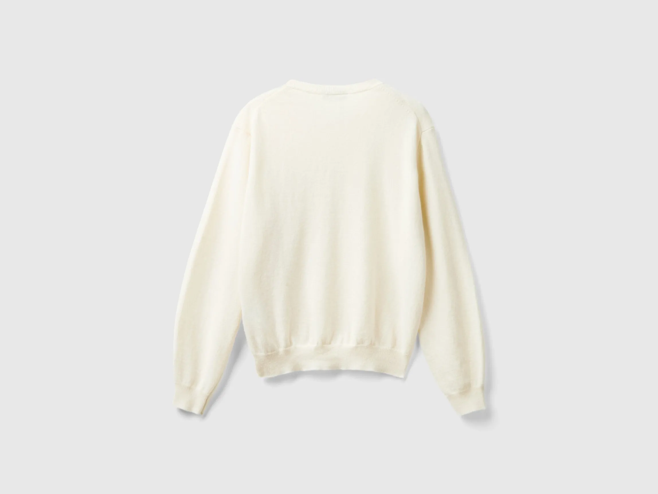 Relaxed fit pure Merino wool sweater