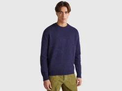 Relaxed fit pure Shetland wool sweater