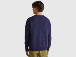 Relaxed fit pure Shetland wool sweater