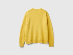Relaxed fit pure Shetland wool sweater