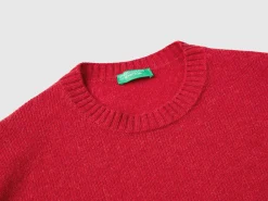 Relaxed fit pure Shetland wool sweater