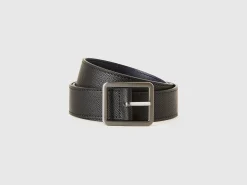 Reversible belt in imitation leather