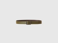 Reversible belt in imitation leather