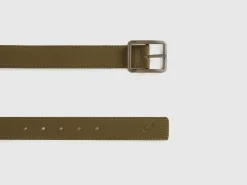 Reversible belt in imitation leather