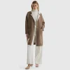 Reversible knit coat