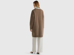 Reversible knit coat