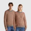Reversible mohair blend sweater