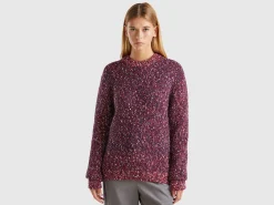 Reversible mohair blend sweater