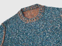 Reversible mohair blend sweater