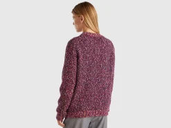 Reversible mohair blend sweater
