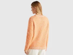 Reversible mohair blend sweater