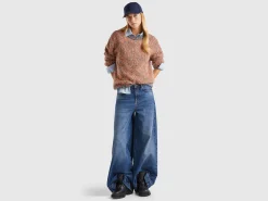Reversible mohair blend sweater