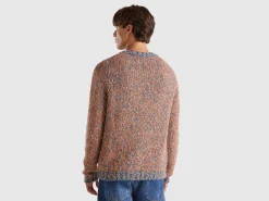 Reversible mohair blend sweater