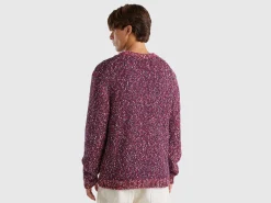 Reversible mohair blend sweater