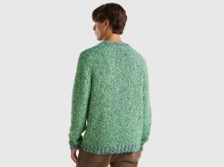 Reversible mohair blend sweater