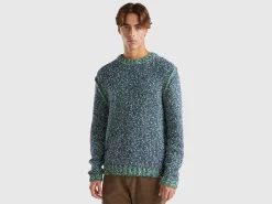 Reversible mohair blend sweater