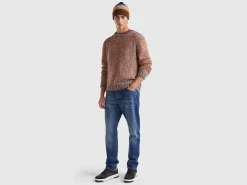 Reversible mohair blend sweater