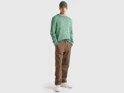 Reversible mohair blend sweater