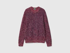 Reversible mohair blend sweater