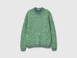 Reversible mohair blend sweater