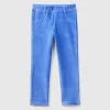 Ribbed chenille trousers