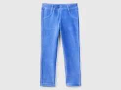 Ribbed chenille trousers