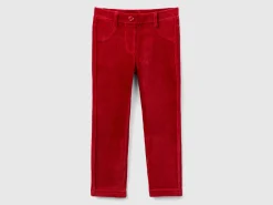 Ribbed chenille trousers