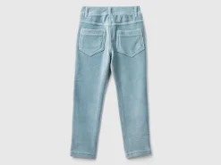 Ribbed chenille trousers