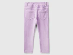 Ribbed chenille trousers