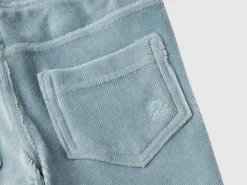 Ribbed chenille trousers