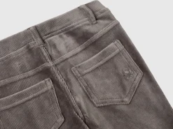 Ribbed chenille trousers