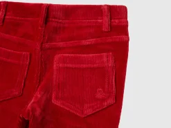 Ribbed chenille trousers