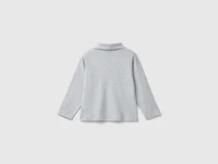 Ribbed knit turtleneck t-shirt