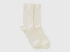 Ribbed socks with logo