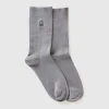 Ribbed socks with logo