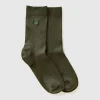 Ribbed socks with logo