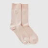 Ribbed socks with logo