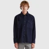 Ribbed velvet shirt
