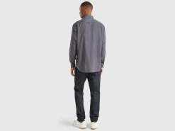 Ribbed velvet shirt