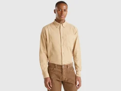 Ribbed velvet shirt