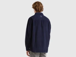 Ribbed velvet shirt