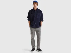 Ribbed velvet shirt