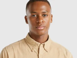Ribbed velvet shirt