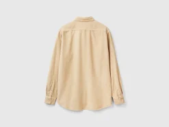 Ribbed velvet shirt