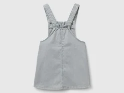 Romper dress in stretch cotton