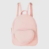 Rucksack with heart-shaped pocket
