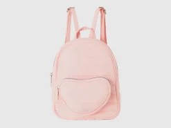 Rucksack with heart-shaped pocket