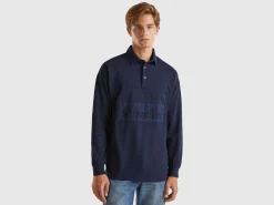 Rugby polo in pure cotton
